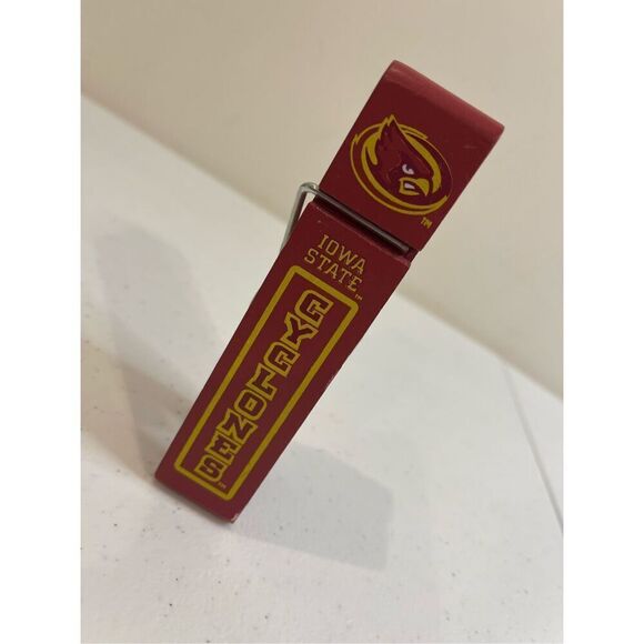 Iowa State Cyclones Jumbo paper clip clothespin - Picture 1 of 4
